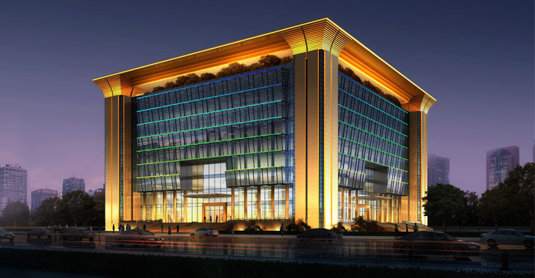 寧鄉大學科技創新基地二期綜合樓泛光照明